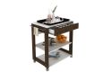Wooden Kitchen Cart/Island with Shelves - Cambra